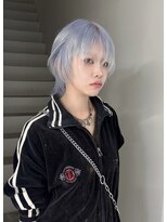 サイ(sai)&nbsp;xカット//ホワイトグレージュ/レイヤーカット/チェリーブラウン