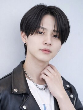 エイド 本店(aid) ラウンドセンターパートシールスルーマッシュショート