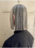 大人ハイトーン 切りっぱなしボブ