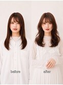 銀座｜骨格診断で似合わせる顔まわりレイヤー×柔らかウェーブ