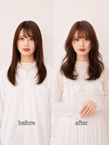 ロッカ(LOCCA)&nbsp;銀座｜骨格診断で似合わせる顔まわりレイヤー×柔らかウェーブ
