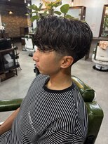 オールマンバーバーショップ 流山おおたかの森(Allman Barbershop) ニュアンスパーマ/ニュアンスウルフ/スペインカール/流山/柏