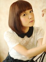 エマージュ 渋谷(Emerge)&nbsp;眉上バングでキュンと感を演出！ ピュアショートボブ
