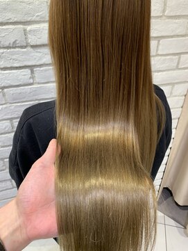 アッシュ 戸田公園店(Ash) ツヤ髪×ゴールドベージュ×グラデーションカラー