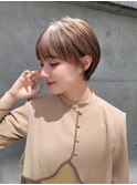 耳掛けショート/大人可愛い/ショートボブ/ハンサムショート