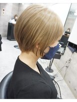 ヘアテリア リュウ 大塚(hair teria ryu) ショートボブ×ミルクティーベージュ