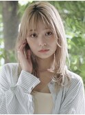 小顔カット×レイヤーカット×毛先ワンカール