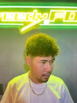 グリーディーフォックス 三軒茶屋(GreedyFOX)&nbsp;波巻き/マッシュパーマ/ウルフ/ハイライト<理容室>三軒茶屋