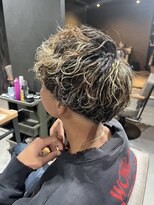 スウェル 柏店(Swell)&nbsp;ハイライト/マッシュパーマ/ウルフ/アッシュブラック/柏/MEN'S