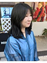 ヒカリス 東三国(HIKARIS) 笑顔溢れる/ミディアムヘア/ダークトーン/カーキー