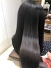 【小松指名クーポン】髪質改善ストレート（縮毛矯正）+カット+トリートメント
