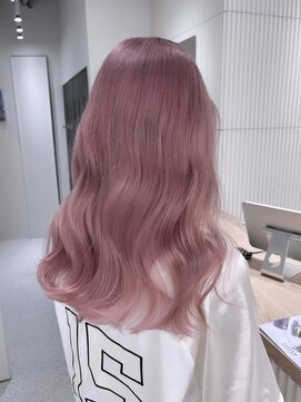 ペレ 渋谷(PELE) デザインカラー/レイヤーカット/ウェットヘア/オリーブベージュ