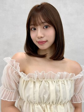 エジョン 八幡山店(Aejon) フルバングカットくびレイヤーロングエモージュイメチェン