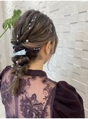 銀箔ヘアー