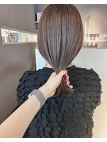 ヘアーエスクールシーユー 枚方T-SITE店(hair S.COEUR×Cu) グレージュ/ブリーチなし/枚方美容室