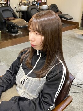 ジル ヘアデザイン ナンバ(JILL Hair Design NAMBA) milk chocolate♪ × 顔まわりレイヤー♪／ツヤ髪／ブラウン