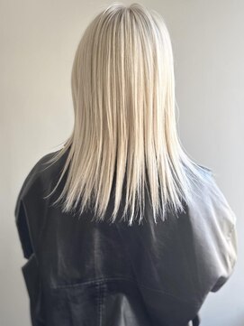 エル セルカ 高田馬場(el CERCA) 外国人風ホワイトブロンドカラー×大人ミディアム