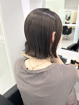 クシュ 本川越店(kusyu...) イメチェンホワイトブロンド外ハネボブ美髪ワイドバング韓国黒髪