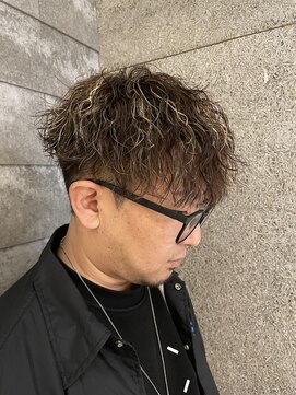 ニアウ 伊勢崎連取店(Niau) メンズマッシュツイストスパイラルパーマメンズパーマ