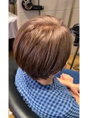暗い白髪染めから透明感カラーへ　archive垂水