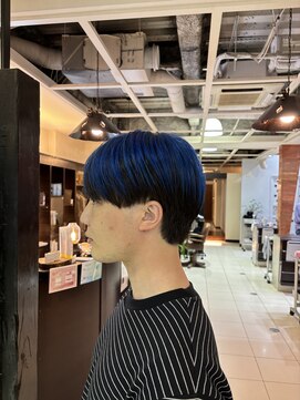 メンズサロンバムオム 名古屋栄店(MEN’S SALON BAMM HOMME) 表面ブリーチでエッジをプラス！