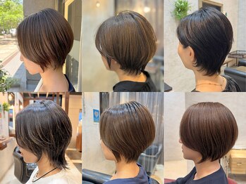 オレンジポップ 流山おおたかの森店(ORANGE POP)の写真/骨格にフィットする繊細なカットで,女性らしさ際立つ上品ショート&ボブに*[流山/流山おおたかの森/学割U24]