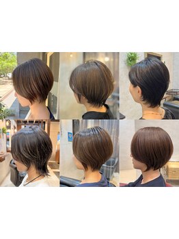 骨格にフィットする繊細なカットで,女性らしさ際立つ上品ショート&ボブに*[流山/流山おおたかの森/学割U24]