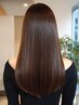 艶髪☆ケラチン縮毛矯正+sweet艶カラー+カット￥12000