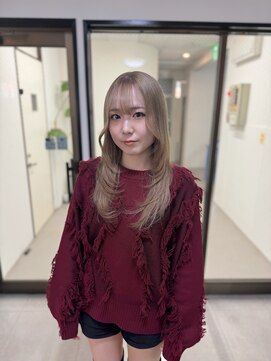 カプセル(capsule) ザクザクレイヤーカット × ミルクティーベージュ♪