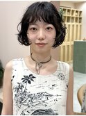 ◎前下がりボブパーマ