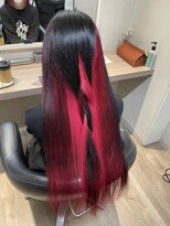 アンディアーモ サカエ(ANDIAMO SAKAE) ネオンピンク ワインレッド インナーカラー