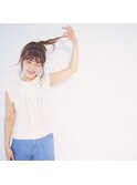カジュアル×ポニーテール