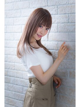 ヘアーアートシフォン 池袋西口店(Hair art chiffon) ブルージュカラーアシメで似合わせカットヴェールウェーブ 池袋