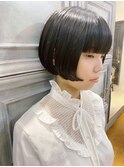 ぷつっとコンパクト刈り上げミニボブ