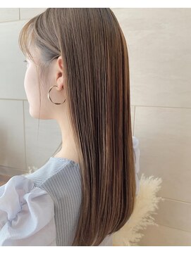 スリーバイキープ 尾山台(THREE by KEEP) 【THREEbyKEEP尾山台】艶カラー×ナチュラルストレート