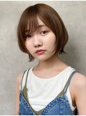 シルキーベージュデザインカラーグレーベージュ小顔カット