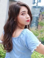 ヒース 姪浜(Heath)&nbsp;ニュアンスパーマ　チョコレートブラウン　かきあげバング