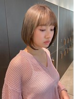 ロンドシエル 横浜(Lond ciel)&nbsp;【阿部もえる】明るめベージュにボブ