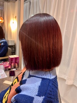 エルバイラビス 大宮(elu by lovis) 《SYUYA》ワインレッド/暖色系/艶カラー/前髪パーマ