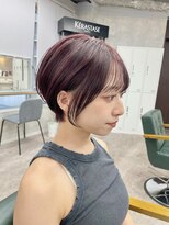 リミットバイアフィナー 大宮店(limit by Afinar) ショート/マッシュショート/ブリーチ/ワインレッド