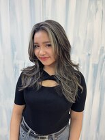 アップ(A+hair)&nbsp;ハイライト白髪ぼかしグレージュハイライト脱白髪染めハイライト