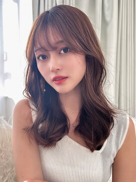 オーバーヘアー 倉敷店(over hair) 【over hair】ゆるふわヘア×シースルーバング