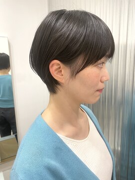 リノア 鵠沼海岸(LINOA) デザインカラー/レイヤーカット/ウェットヘア/オリーブベージュ