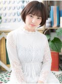 アースカラー丸みショートヘルシースタイルh3戸頭20代30代40代