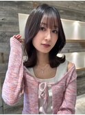 ダークグレージュくびれミディアム【肥田亜沙美】