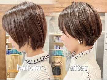 サンド 池袋(sand)の写真/<年間20000人来店実績の姉妹店>"ショートカット"講師経験のあるstylist多数在籍*[池袋駅/ショートボブ]