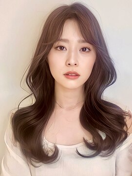 バイオレットジェム(Violet`jem) くびれロングレイヤーヘシースルーバング/ショコラブラウン