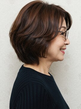 アイスタイル 西条西店(I STYLE) 70代にオススメ★ふんわりボブ