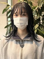 エイミー(amy.)&nbsp;地毛風カラー/ブルーブラック/暗髪