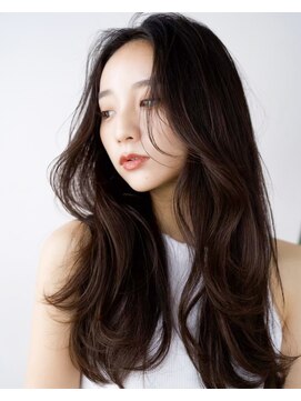 レノラ 本町(LENORA) ☆フェミニンロング大人かわいいぱっつん前髪レイヤーカット小顔